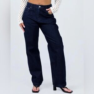 Princess Polly DRAGO SLOUCH JEANS INDIGO